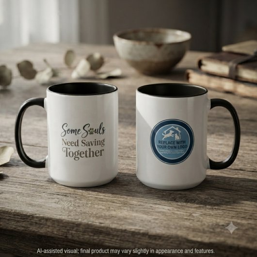 Some Souls Need Saving Together Rescue Logo Tasse