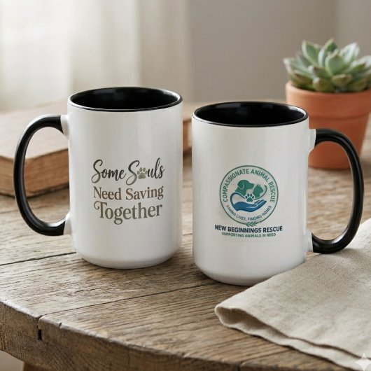 Some Souls Need Saving Together Rettungslogo Tasse