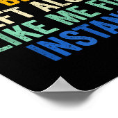 Some Things Are Better Left Alone Like Me For Inst Poster (Ecke)