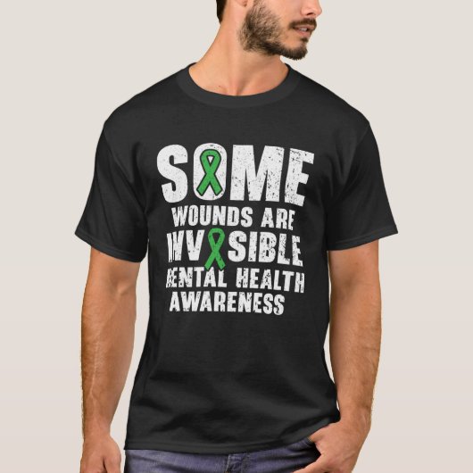 Some Wounds Are Invisible Mental Health Awareness T-Shirt (Vorderseite)