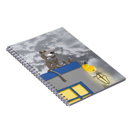 Somebird - Katze Notizblock (Rechte Seite)