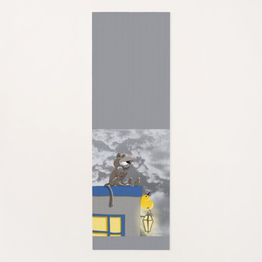 Somebird - Katze Yogamatte (Vorderseite)