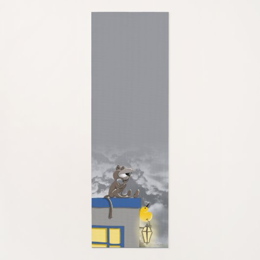 Somebird - Katze Yogamatte (Vorderseite)