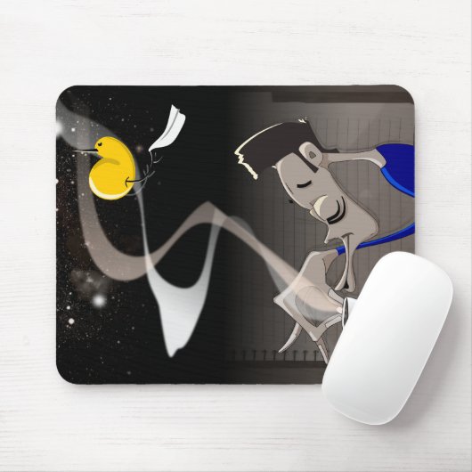 Somebird - Zeit für Kaffee Mousepad (Mit Mouse)