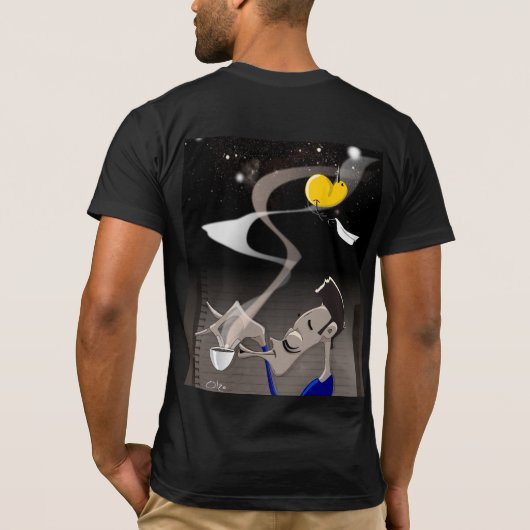 Somebird - Zeit für Kaffee T-Shirt (Rückseite)