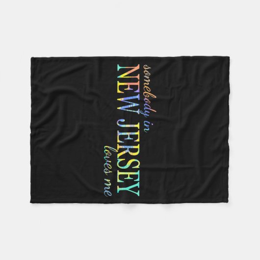 Somebody In New Jersey Loves Me Someone In Nj Souv Fleecedecke (Vorderseite (Horizontal))