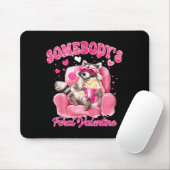 Somebody's Feral Valentine Cute Raccoon Xoxo Valen Mousepad (Mit Mouse)