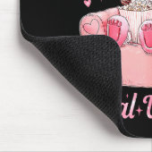 Somebody's Feral Valentine Cute Raccoon Xoxo Valen Mousepad (Ecke)