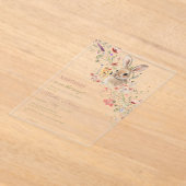 Somebunny auf dem Weg Ostern Wildblume Babydusche Acryleinladungen (Ablage )