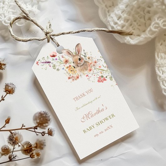 Somebunny auf dem Weg Ostern Wildblume Babydusche Geschenkanhänger