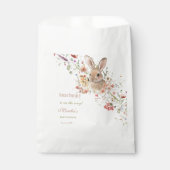 Somebunny auf dem Weg Ostern Wildblume Babydusche Geschenktütchen (Vorderseite)