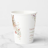 Somebunny auf dem Weg Ostern Wildblume Babydusche Pappbecher (Links)