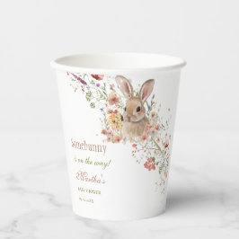 Somebunny auf dem Weg Ostern Wildblume Babydusche Pappbecher