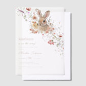 Somebunny auf dem Weg Ostern Wildblume Babydusche Pergament Einladungen (Versetzt)