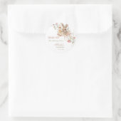 Somebunny auf dem Weg Ostern Wildblume Babydusche Runder Aufkleber (Tasche)