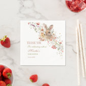 Somebunny auf dem Weg Ostern Wildblume Babydusche Serviette (Beispiel)