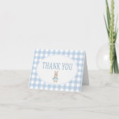 Somebunny Baby Shower Dankeskarte (Vorderseite)
