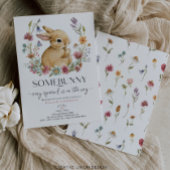 Somebunny Baby Shower Einladung Wildblume