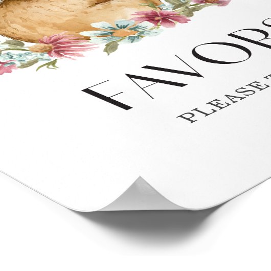 Somebunny Baby Shower Lieblings Poster (Ecke)