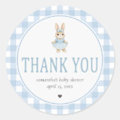 Somebunny Baby Shower Runder Aufkleber (Vorderseite)