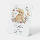 Somebunny Baby Showkarten und Geschenkposter Sockelschild (Vorderseite)