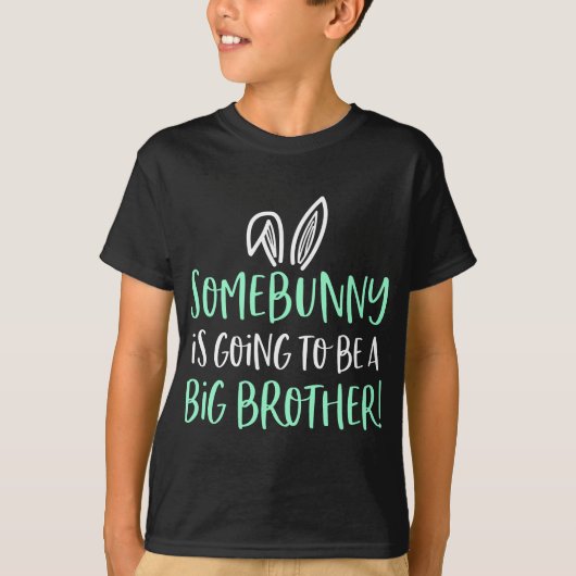 Somebunny Big Brother Osterschwangerschaft Ankündi T-Shirt (Vorderseite)