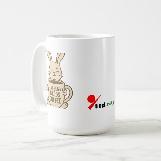Somebunny braucht Kaffee Kaffeetasse (Vorderseite Links)