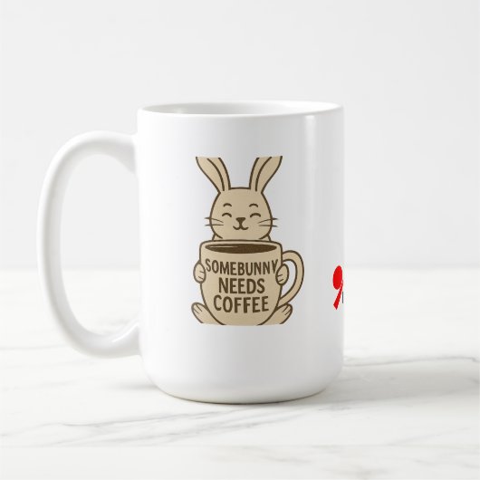 Somebunny braucht Kaffee Kaffeetasse (Links)