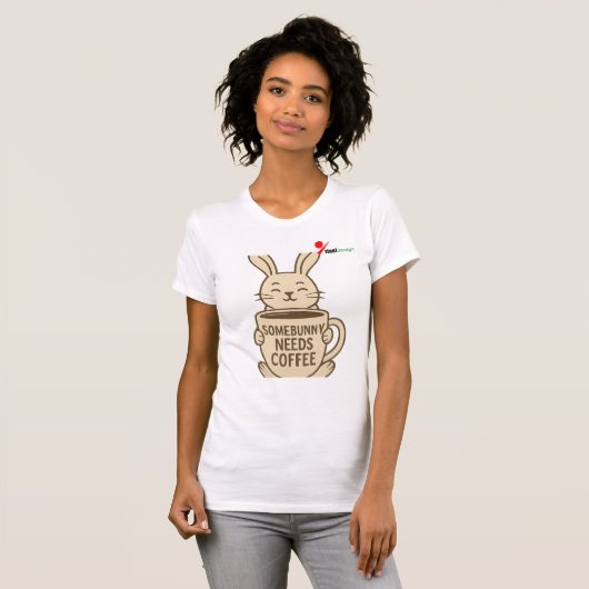 Somebunny braucht Kaffee T-Shirt (Vorne ganz)