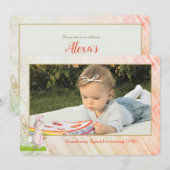 Somebunny Foto Einladung Geburtstag (Vorne/Hinten)