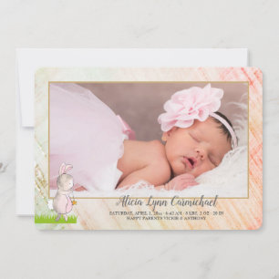 Somebunny Foto Geburtsankündigung Ankündigung