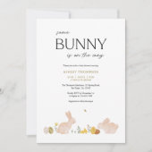 Somebunny Frühling Ostern Baby Shower Einladung (Vorderseite)