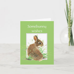 Somebunny Geburtstags-Wünsche, niedliches Karte
