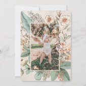 Somebunny is Turning One 1st Birthday Invitation Einladung (Rückseite)