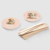 Somebunny is Turning One Invitation Peach Gingham Fächer (Non-assembled)