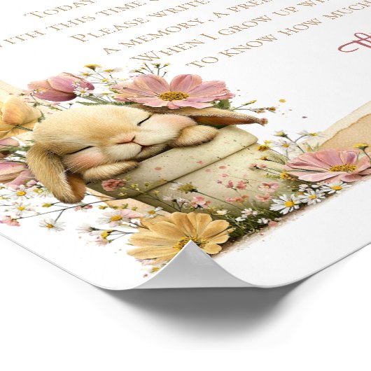 Somebunny is Turning One Milestone Poster (Ecke)