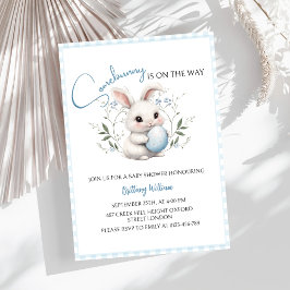 Somebunny ist auf dem Way Boy Easter Baby Shower Einladung