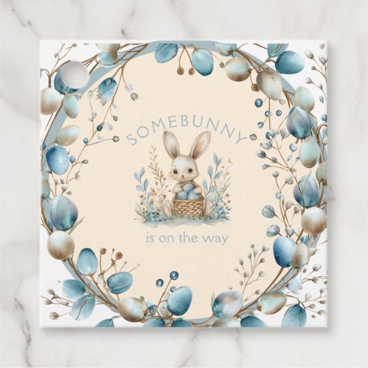 Somebunny ist unterwegs geschenkanhänger (Vorderseite)