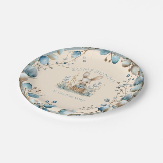 Somebunny ist unterwegs pappteller (Schrägansicht)