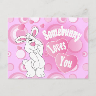 Somebunny Liebe You Bunny Postkarte