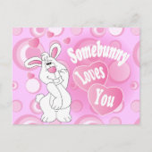 Somebunny Liebe You Bunny Postkarte (Vorderseite)