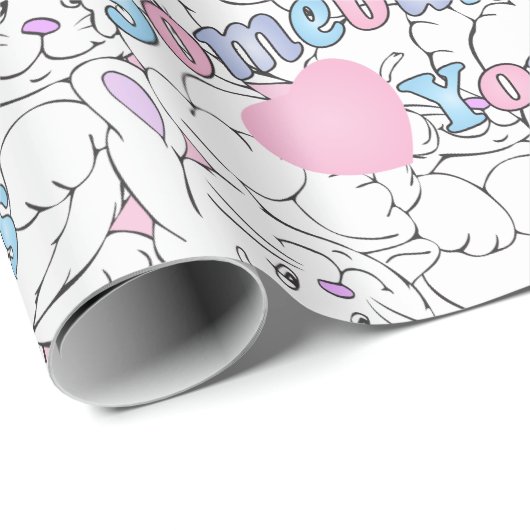 Somebunny Liebe You Geschenkpapier (Rolleneckpunkt)