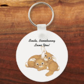 Somebunny Liebe You Schlüsselanhänger (Vorderseite)