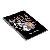 Somebunny Lieben Sie Niedlich Rabbit Ostergeschenk Notizblock (Rechte Seite)