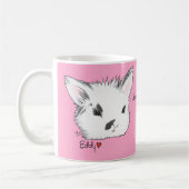 Somebunny Lieben Sie Tassen-Rosa Kaffeetasse (Links)