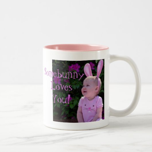 Somebunny Lieben Sie! Zweifarbige Tasse (Rechts)