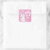 Somebunny Lieben You - Ostersonnigen Quadratischer Aufkleber (Tasche)