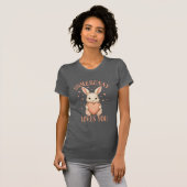 Somebunny Loves You Cute Bunny Dark Grey T-Shirt (Vorne ganz)