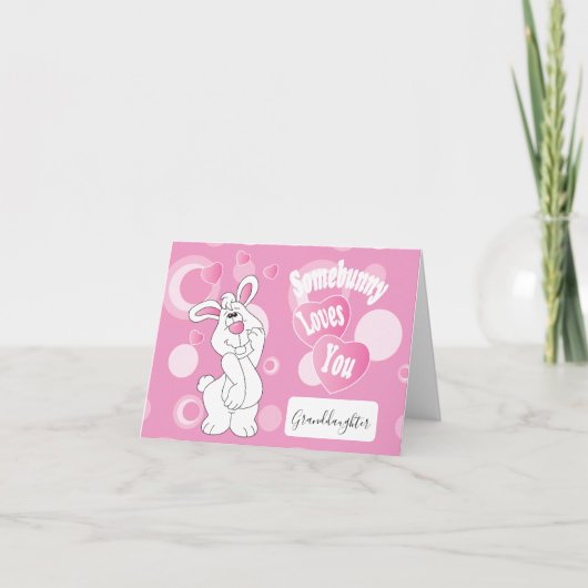 Somebunny Loves You | Easter Feiertagskarte (Vorderseite)