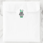Somebunny Needs Weed Ostertag Runder Aufkleber (Tasche)